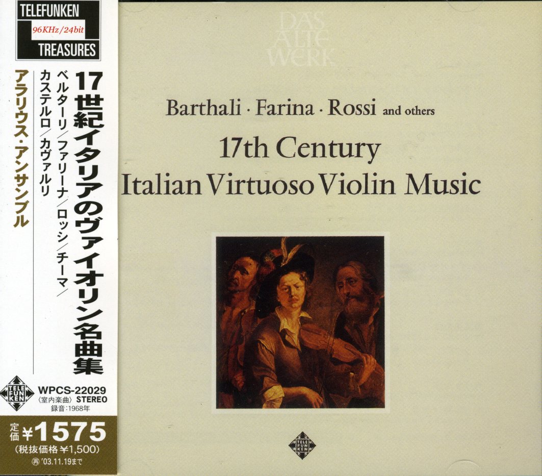 ITALIAN VIRTUOSO VIOLIN MUSIC (JPN)