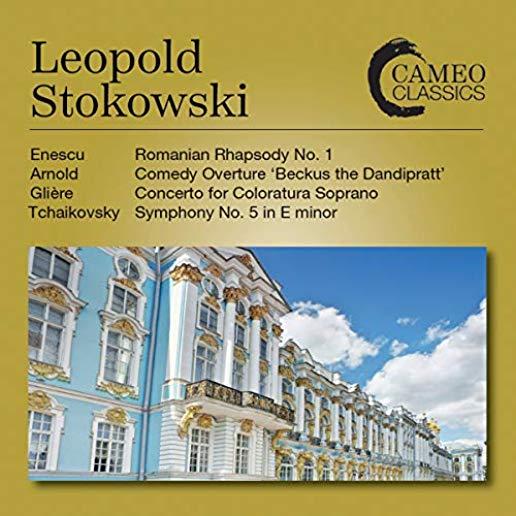 LEOPOLD STOKOWSKI CONDUCTS