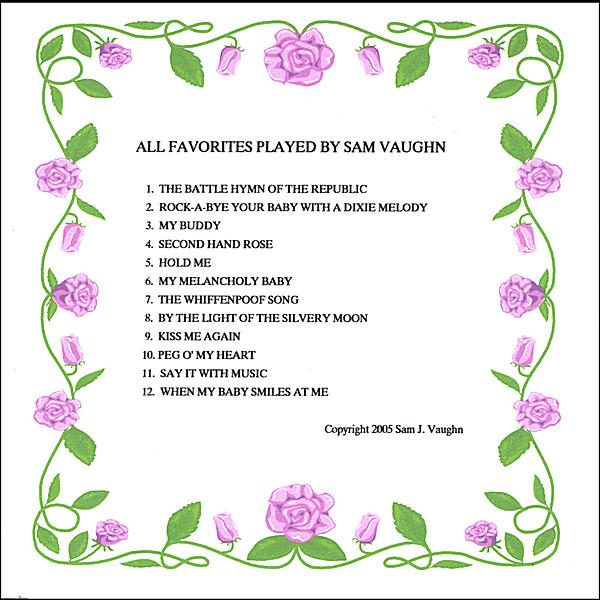 ALL FAVORITES PLAYED BY SAM VAUGHN
