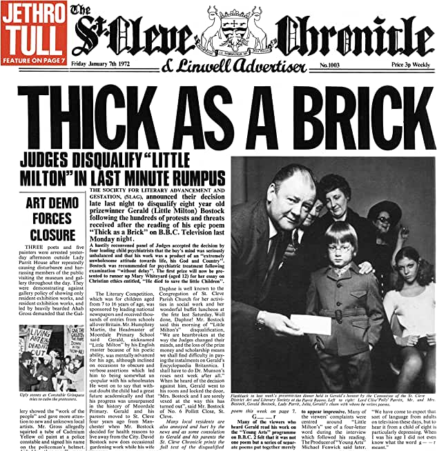 THICK AS A BRICK (50TH ANNIVERSARY EDITION)