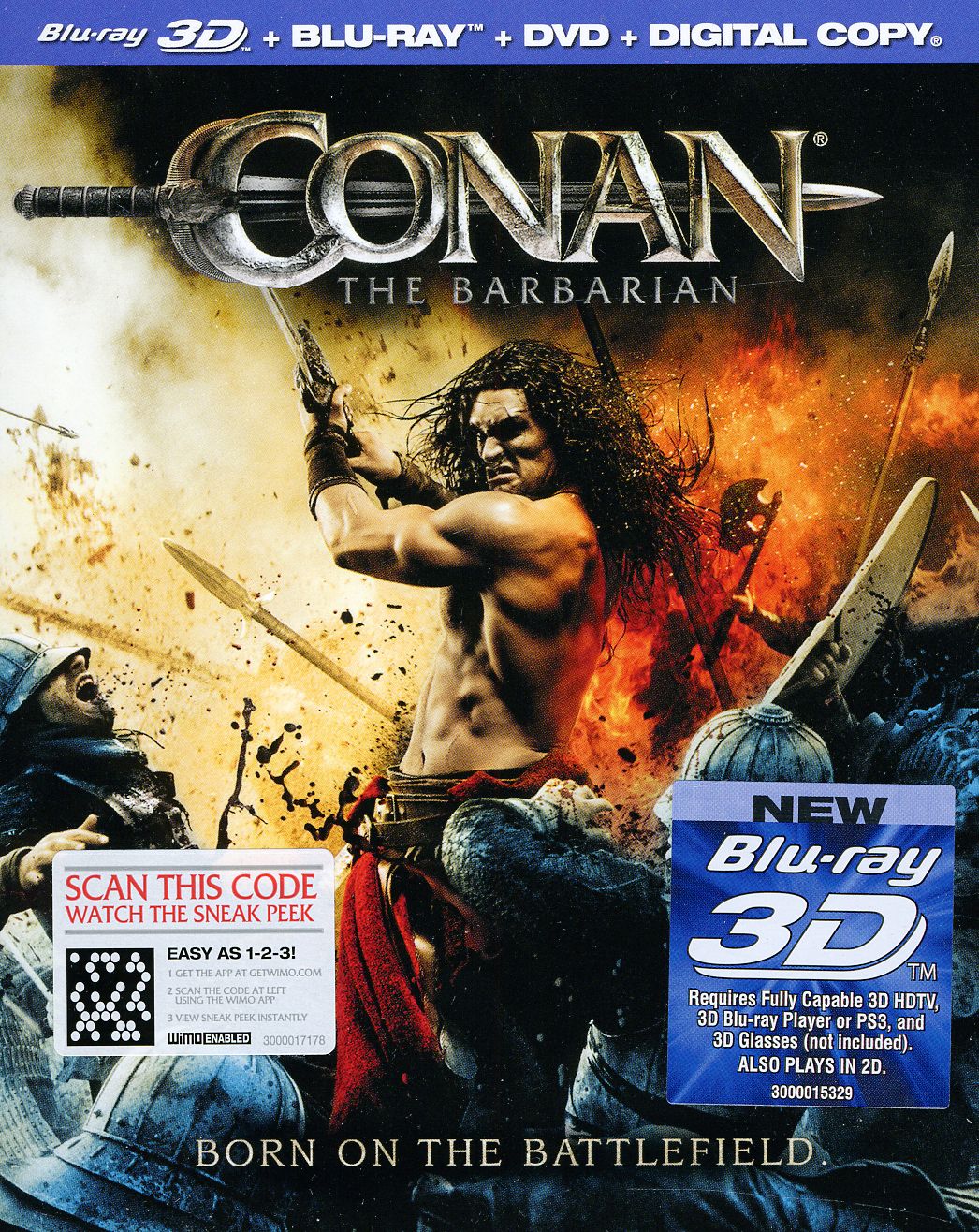 CONAN THE BARBARIAN (2011) (3D) (W/DVD) (WBR) (WS)