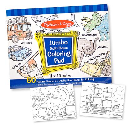 Jumbo Coloring Pad - Blue (11