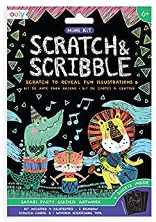 Mini Scratch & Scribble Art Kit - Safari Party