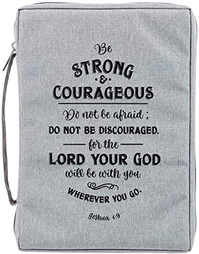 Bible Cover Medium Value Be Strong and Courageous