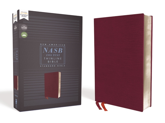 Nasb, Thinline Bible, Bonded Leather, Burgundy, Red Letter Edition, 1995 Text, Comfort Print