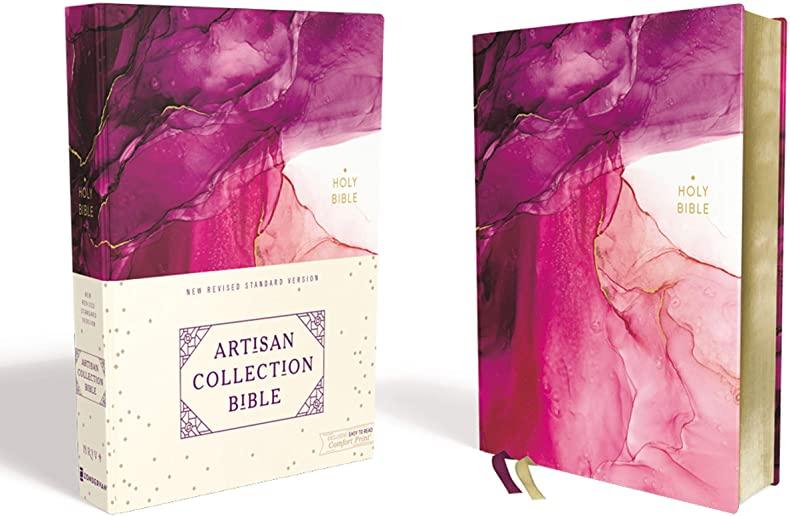 Nrsv, Artisan Collection Bible, Cloth Over Board, Pink, Art Gilded Edges, Comfort Print
