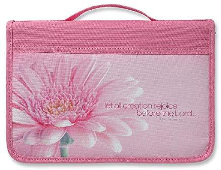 Inspiration Rejoice Canvas Pink Large Value Book and Bible Cover