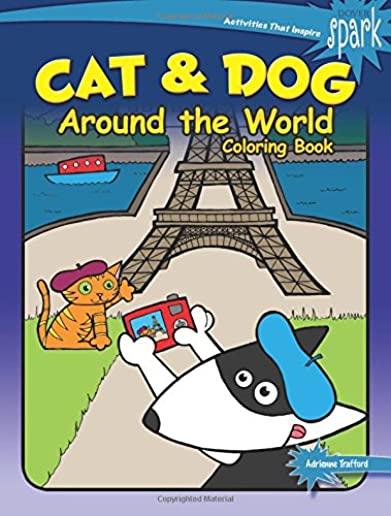 Spark Cat & Dog Around the World Coloring Book