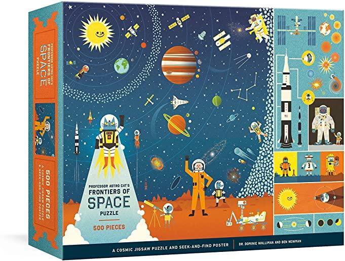 Professor Astro Cat's Frontiers of Space 500-Piece Puzzle: Cosmic Jigsaw Puzzle and Seek-And-Find Poster: Jigsaw Puzzles for Kids