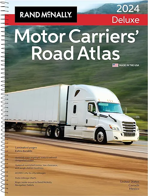 Rand McNally 2024 Deluxe Motor Carriers' Road Atlas