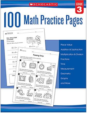 100 Math Practice Pages (Grade 3)