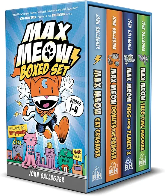 Max Meow Boxed Set: Welcome to Kittyopolis (Books 1-4): (A Graphic Novel Boxed Set)