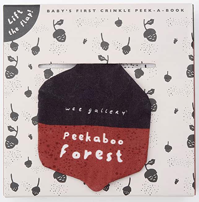 Wee Gallery: Peekaboo Forest: Baby's First Crinkle Peek-A-Book - Lift the Flap!