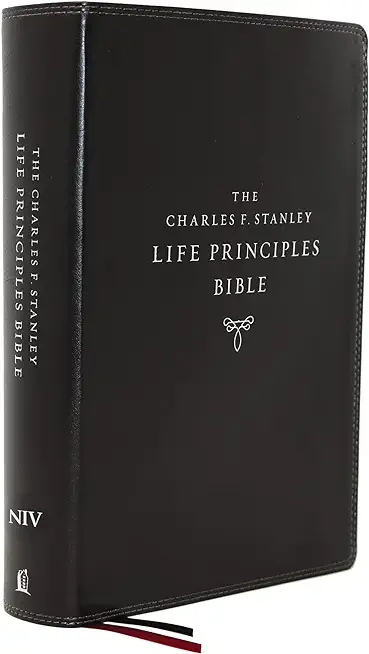 Niv, Charles F. Stanley Life Principles Bible, 2nd Edition, Leathersoft, Black, Comfort Print: Holy Bible, New International Version