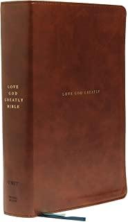 Net, Love God Greatly Bible, Leathersoft, Brown, Comfort Print: Holy Bible