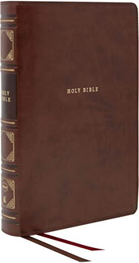 Nkjv, Reference Bible, Classic Verse-By-Verse, Center-Column, Leathersoft, Brown, Red Letter Edition, Comfort Print
