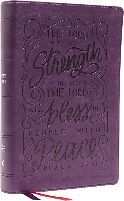 Nkjv, Giant Print Center-Column Reference Bible, Verse Art Cover Collection, Leathersoft, Purple, Red Letter, Comfort Print: Holy Bible, New King Jame