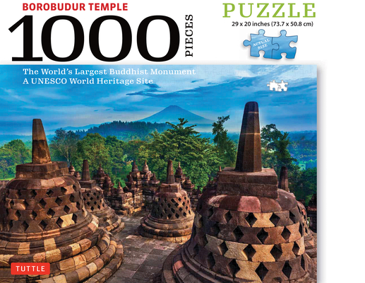 Borobudur Temple, Indonesia Jigsaw Puzzle - 1,000 Pieces: The World's Largest Buddhist Monument, a UNESCO World Heritage Site (Finished Size 29 In. X