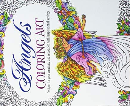 Angels Coloring Art: Designs for Your Creativity and Relaxation with Inspirational Sayings