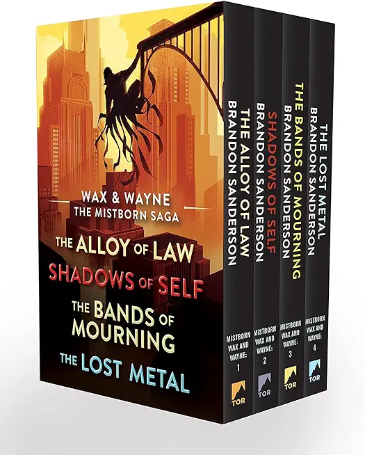 Wax and Wayne, the Mistborn Saga Boxed Set: Alloy of Law, Shadows of Self, Bands of Mourning, and the Lost Metal