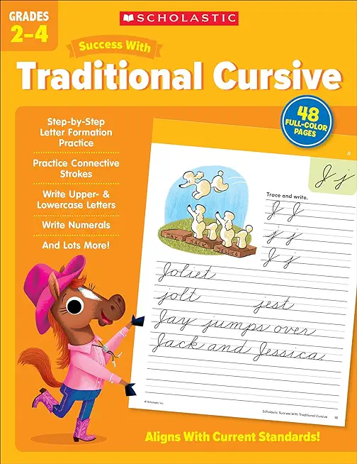 Scholastic Success with Traditional Cursive Grades 2-4 Workbook