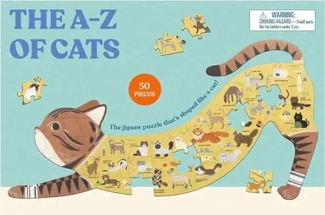 The A to Z of Cats: A Cat-Shaped Jigsaw Puzzle
