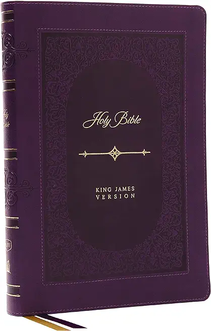 KJV Holy Bible: Giant Print Thinline, Purple Leathersoft, Red Letter, Comfort Print: King James Version (Vintage)