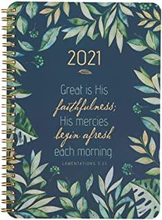 Wirebound Daily Planner 2021 Great Is His Faithfulness