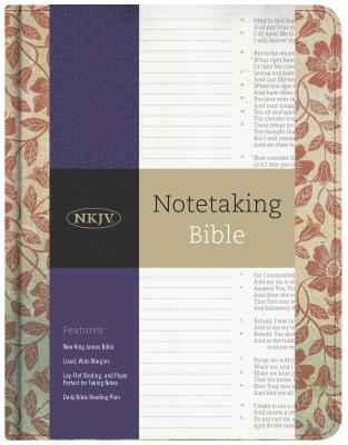 NKJV Notetaking Bible, Red Floral