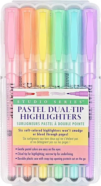 Studio Series Dual-Tip Pastel Highlighters (6-Colors)