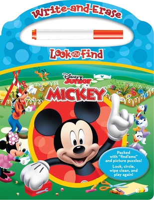 Disney - Mickey Mouse Clubhouse - Write-And-Erase Look and Find Wipe Clean Board [With Marker]