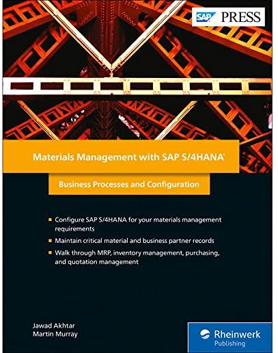 Materials Management with SAP S/4hana: Business Processes and Configuration