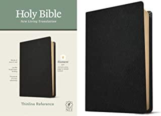 NLT Thinline Reference Bible, Filament Enabled Edition (Red Letter, Genuine Leather, Black)