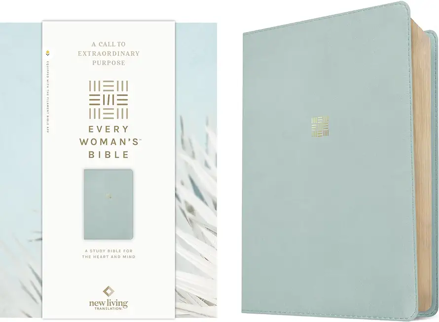 NLT Every Woman's Bible (Leatherlike, Sky Blue, Red Letter, Filament Enabled)