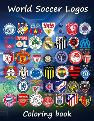 World Soccer Logos: World football team badges of the best clubs in the world, this coloring book is different as in the colored badges ar