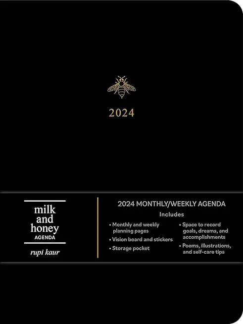 Milk and Honey 12-Month 2024 Monthly/Weekly Agenda Calendar