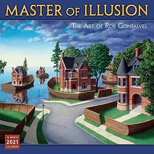 2021 Master of Illusion -- The Art of Rob Gonsalves 16-Month Wall Calendar