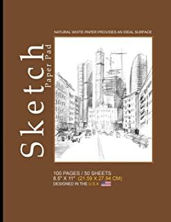 Sketch Paper Pad -Brown, City Cover: 8.5
