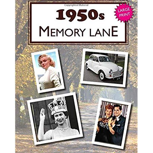 1950s Memory Lane: Large Print Book for Dementia Patients