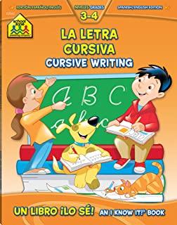 Cursive Writing 3-4 Bilingual Work Book: I Know It!