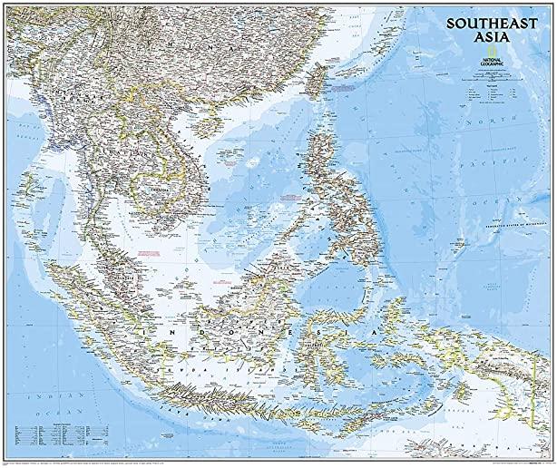 National Geographic: Southeast Asia Classic Wall Map - Laminated (38 X 32 Inches)