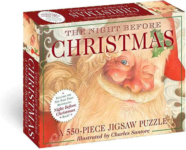 The Night Before Christmas: 550-Piece Jigsaw Puzzle & Book: A 550-Piece Family Jigsaw Puzzle Featuring the Night Before Christmas!