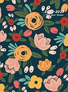 2021-2025 Five Year Planner: 60-Month Schedule Organizer 8.5 x 11 with Floral Cover (Volume 7 Hardcover)