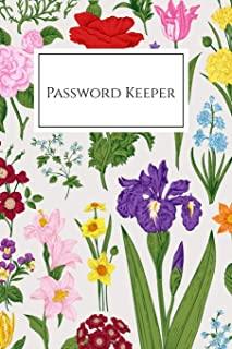Password Keeper: Internet Password Book with Tabs, Password Organizer Large Print, Password Logbook Small 6 x 9