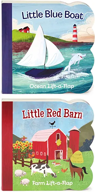 Little Red Barn and Little Blue Boat 2 Pack