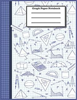 Graph Paper Composition Notebook: Grid Paper Notebook, Quad Ruled, 100 Sheets, 8.5 x 11 Large, Math and Science Composition Notebook for Students