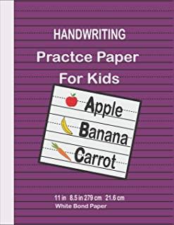 Handwriting Practice Paper for Kids: Top Flight Multi-Method 1st Grade Primary Tablet, 1 Inch Ruling, Bond Paper, 11 x 8.5 Inches, 108 Sheets (56415)