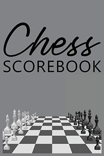 Chess Scorebook: Score Sheet and Moves Tracker Notebook, Chess Tournament Log Book, Notation Pad, White Paper, 6″ x 9″, 124