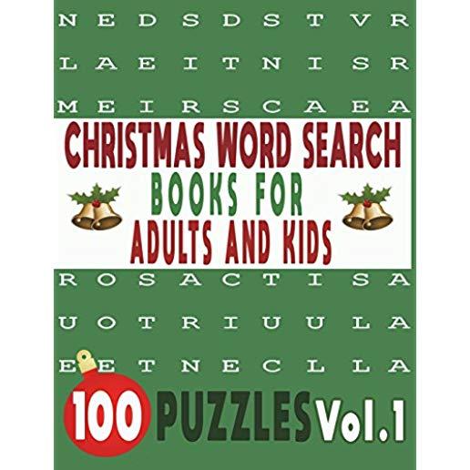 Christmas Word Search Books for Adults and Kids 100 Puzzles Vol.1
