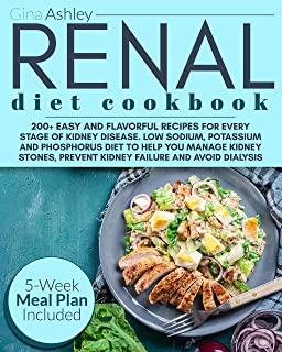 Renal Diet Cookbook: 200+ Easy and Flavorful Recipes for Every Stage of Kidney Disease. Low Sodium, Potassium and Phosphorus Diet to Help Y